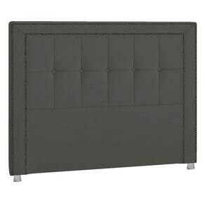 Cabeceira Queen P04 160 Cm Suede Cinza Escuro Tca 958