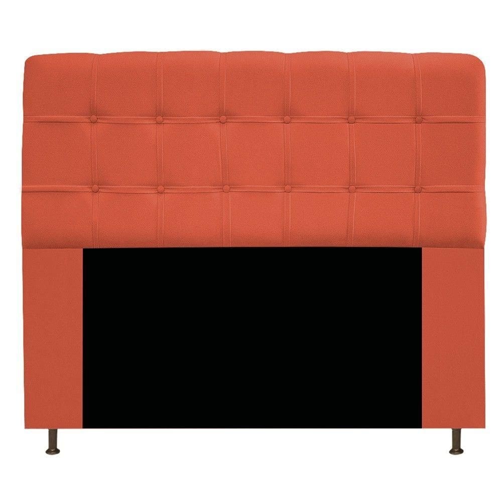 Cabeceira Mel 195 Cm King Size Com Botonê Suede Terracota
