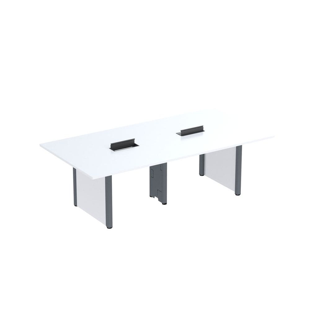 Mesa de Reunião 2400x1400 Mrcpb2414pp Branco/Grafito