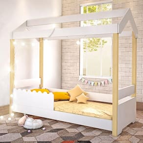 Cama Infantil Poppy Branco Com Led
