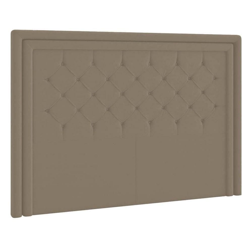 Cabeceira Solteiro Estocolmo P04 90 Cm Suede Marrom Claro