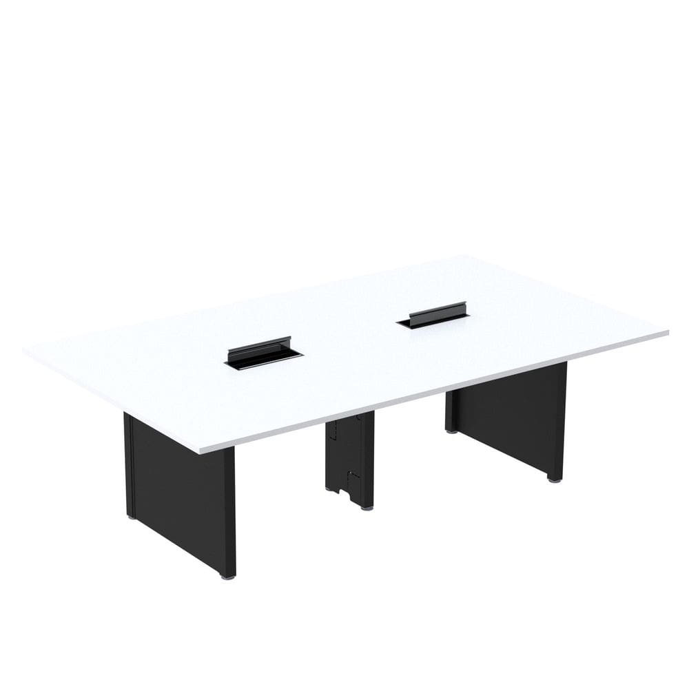 Mesa de Reunião 2400x1400 Mrcpb2414pp Branco/Preto