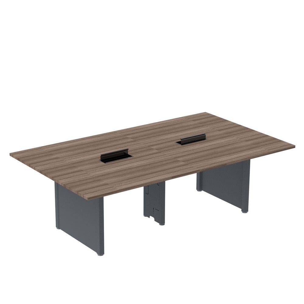 Mesa de Reunião 2400x1200 Mrcpb2412pp Walnut/Grafito