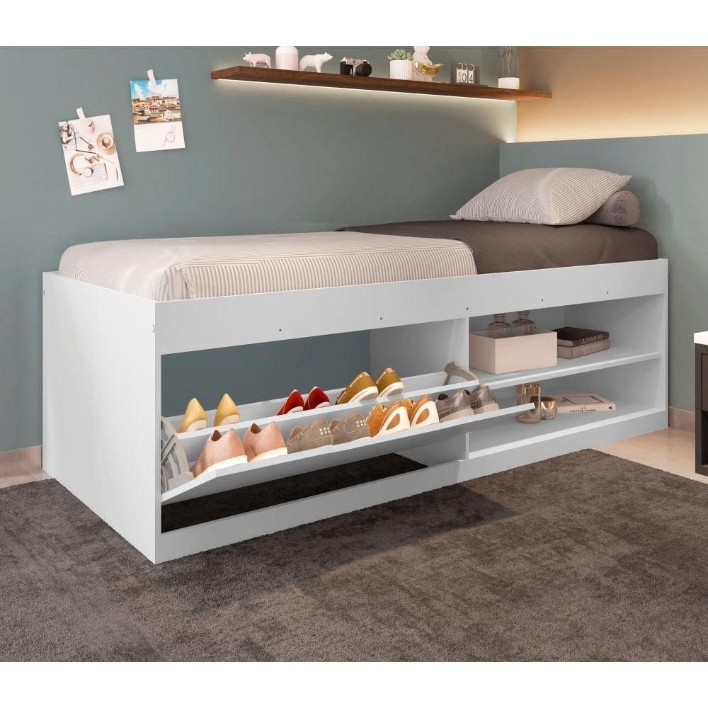 Cama Box Sapateira Tien Branco