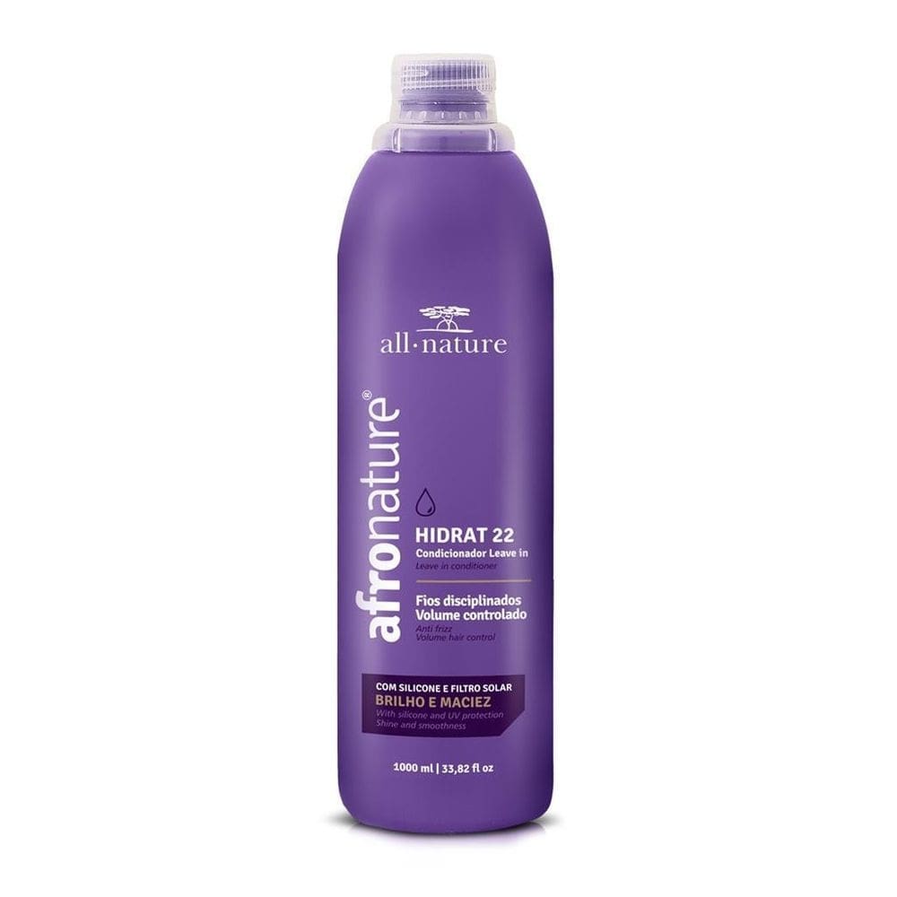 Hidrat 22 1000ml afro nature leave in litro cachos perfeitos