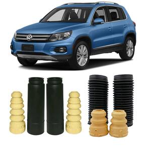 Kit parcial batente dianteiro traseiro tiguan 2012 2013 14