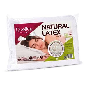 Travesseiro natural flocos de látex 50x70cm duoflex