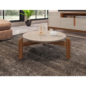 Mesa De Centro Chris Off White Cedro
