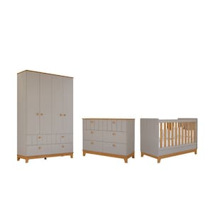 Quarto Completo Retro Bebê Permobili Biscoito MDF