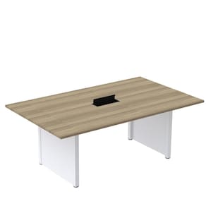 Mesa de Reunião 2000x1400 Mrcpb2014pp Noce Naturalle/Branco