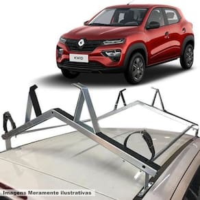 Rack teto suporte porta escadas renault kwid 2017 ate 2021