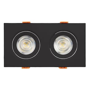 Spot Led Duplo 2x 5w 6500k Preto - Llum Cor Branco 110v/220v Preto