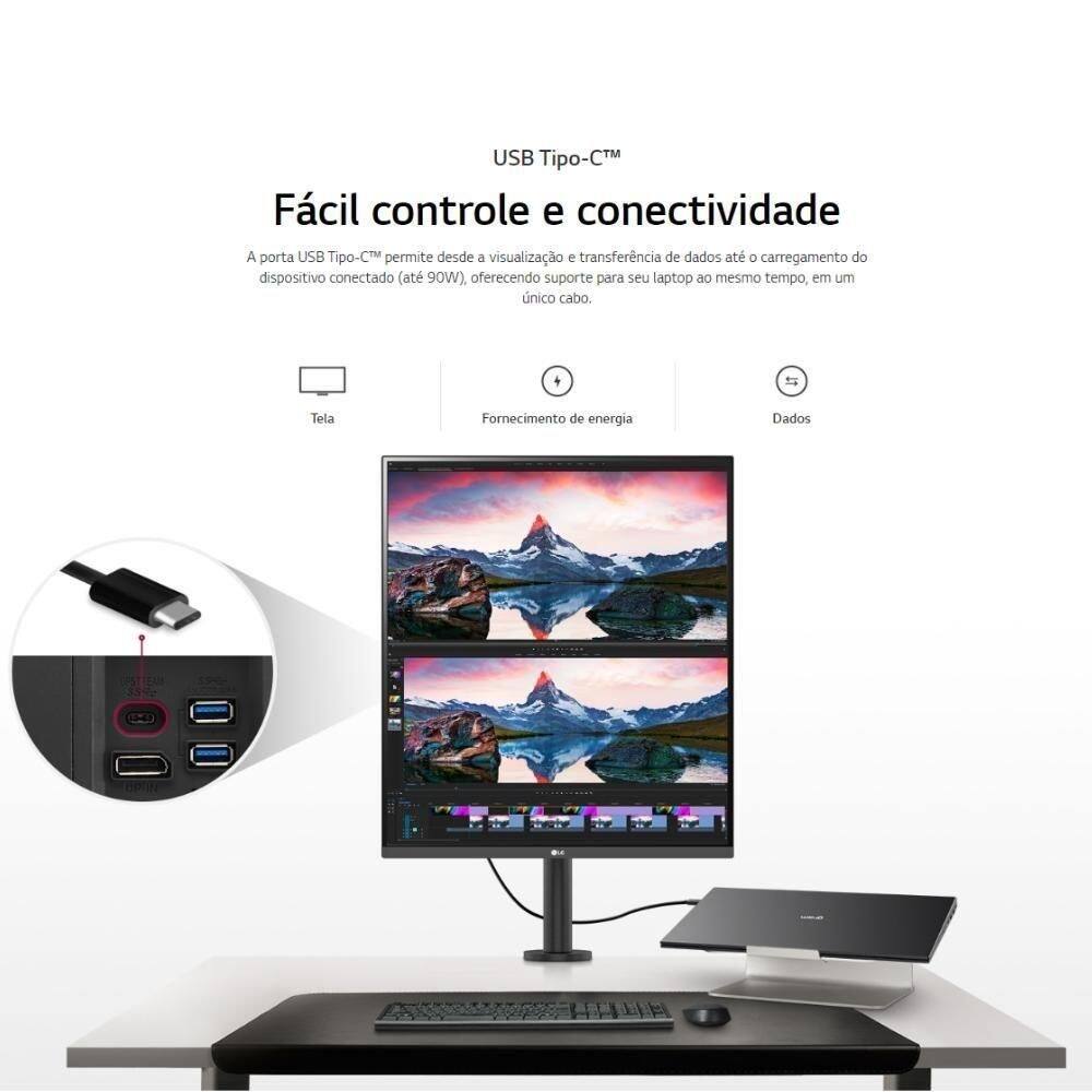 Monitor LG Ergo DualUp 28 SDQHD | Casas Bahia