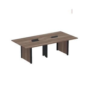 Mesa de Reunião 2400x1400 Mrcpb2414pp Walnut/Preto