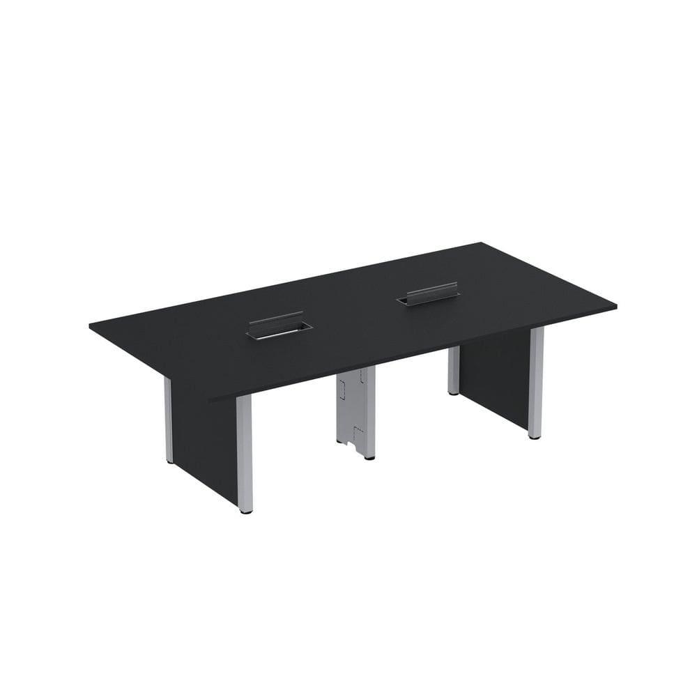 Mesa de Reunião 2400x1400 Mrcpb2414pp Preto/Cinza