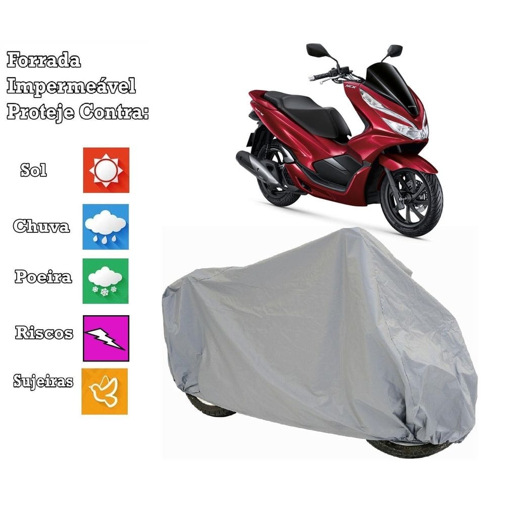 Capa cobrir moto honda pcx 100 % impermeável e 100% forrada