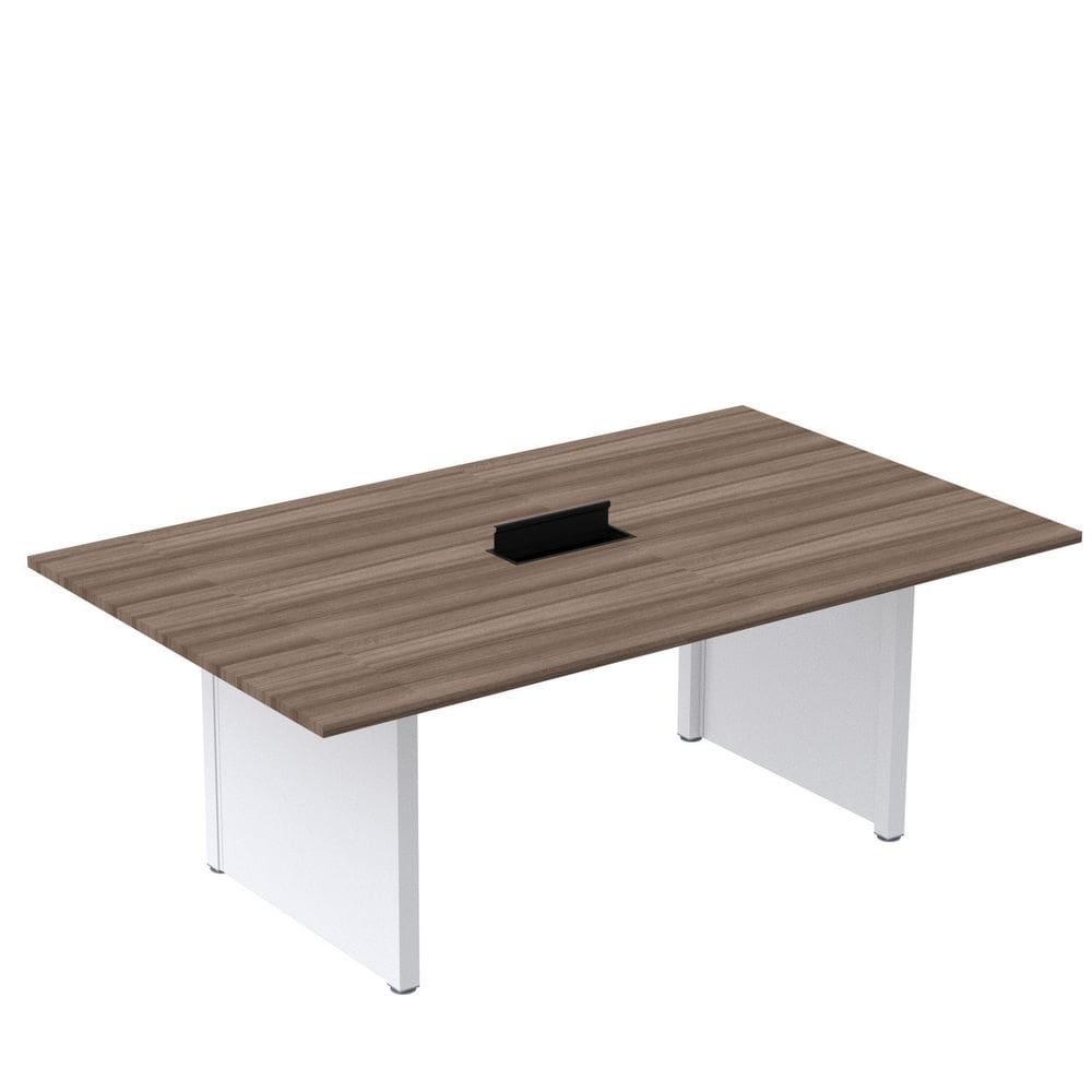 Mesa de Reunião 2000x1200 Mrcpb2012pp Walnut/Branco