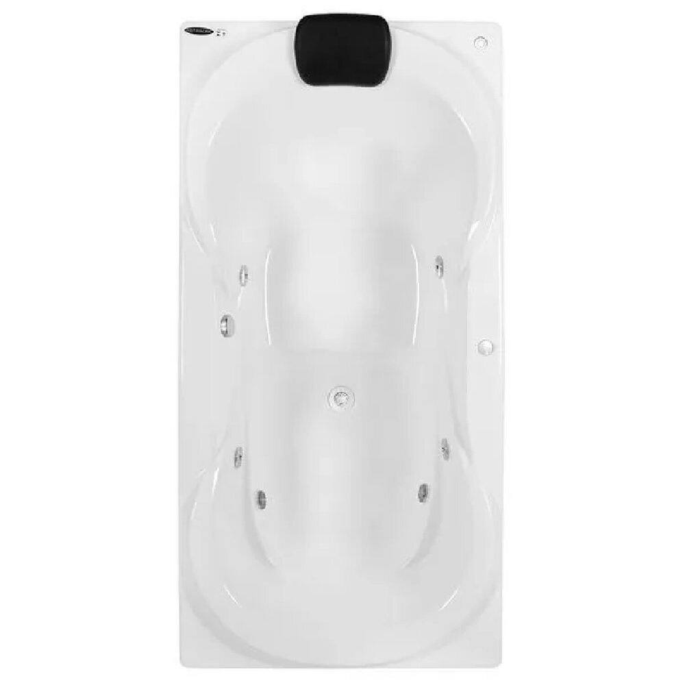 Banheira de Hidromassagem Due Super Luxo 180x90x50cm - P5 - 220v - sem Aquecedor Branco