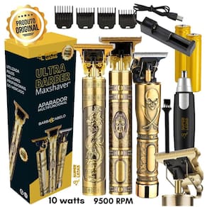 Maquina de cabelo ultrabarber maxshaver dragão + nariz