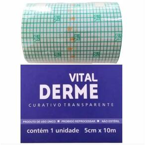Curativo filme adesivo transparente 05cmx10m - vitalderme