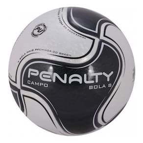 Bola futebol campo penalty bola 8 x preta amarela