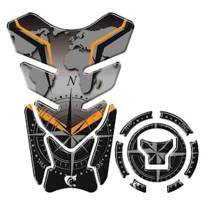 Kit Protetor Tanque E Bocal Moto Honda Acima 2018 Laranja Laranja