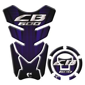 Kit Adesivo Protetor Tanque E Bocal Honda Cb 600 + 2018 Azul Azul