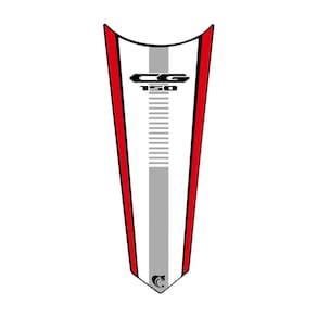 Adesivo Faixa Gravata Tanque Moto Cg Titan 125/150/160 Vermelho Cor Cg 150