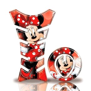 Kit Protetor Tanque Adesivo Moto Honda Minnie Vermelha Até 2016 Cor Vermelho