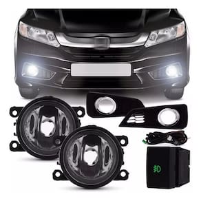 Farol auxiliar city honda botão chicote relé e aro