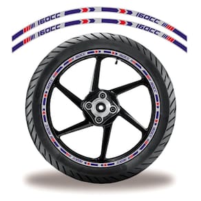 Friso De Roda Adesivo Refletivo Honda Titan 160 Azul Azul