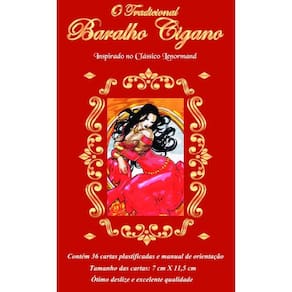 O tradicional baralho cigano 36 cartas plastificado manual