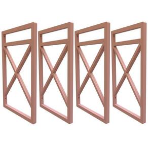 Suporte para prateleira estilo industrial 04 un. rose gold