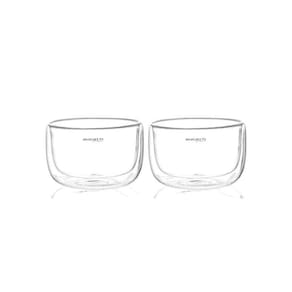 Conjunto 2 tigelas sobremesas parede dupla 300ml bugatti