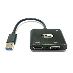 Adaptador usb 3.0 para hdmi vga multi-display 2 em 1