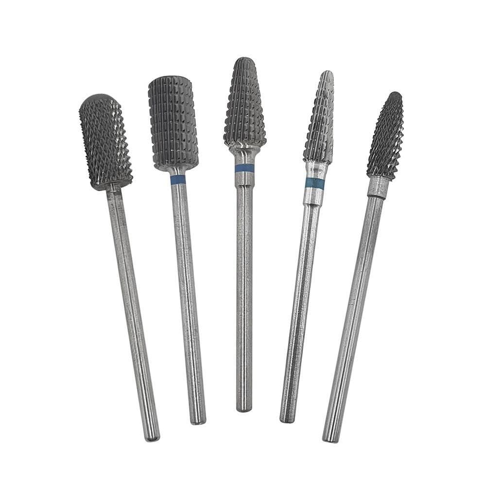 Kit brocas tungstenio motor de unhas todos os tamanhos 5 un