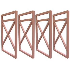 Suporte para prateleira estilo industrial 04 un. rose gold