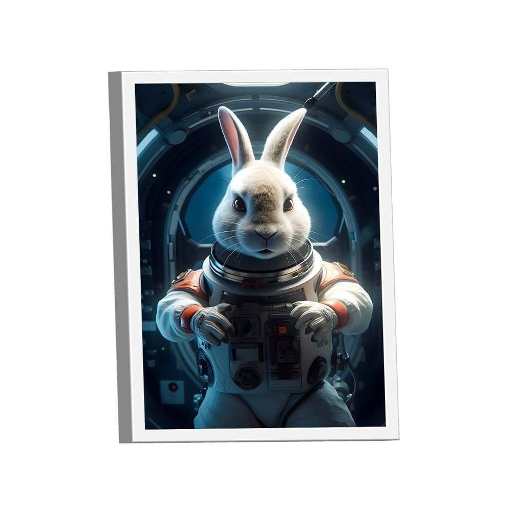 Quadro Coelho Astronauta -- Br Artes