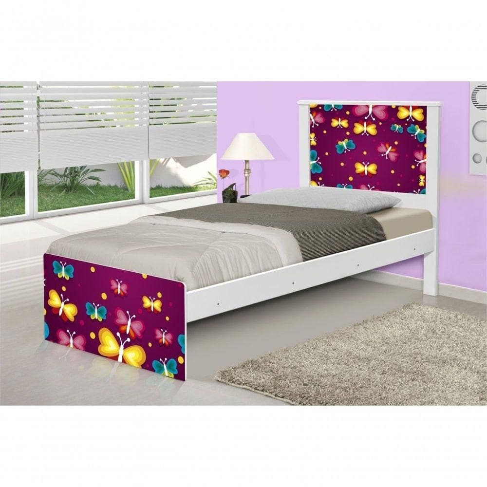 Cama Solteiro Borboletas