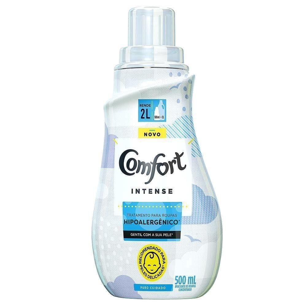 Amaciante concentrado comfort hipoalergênico intense 500ml