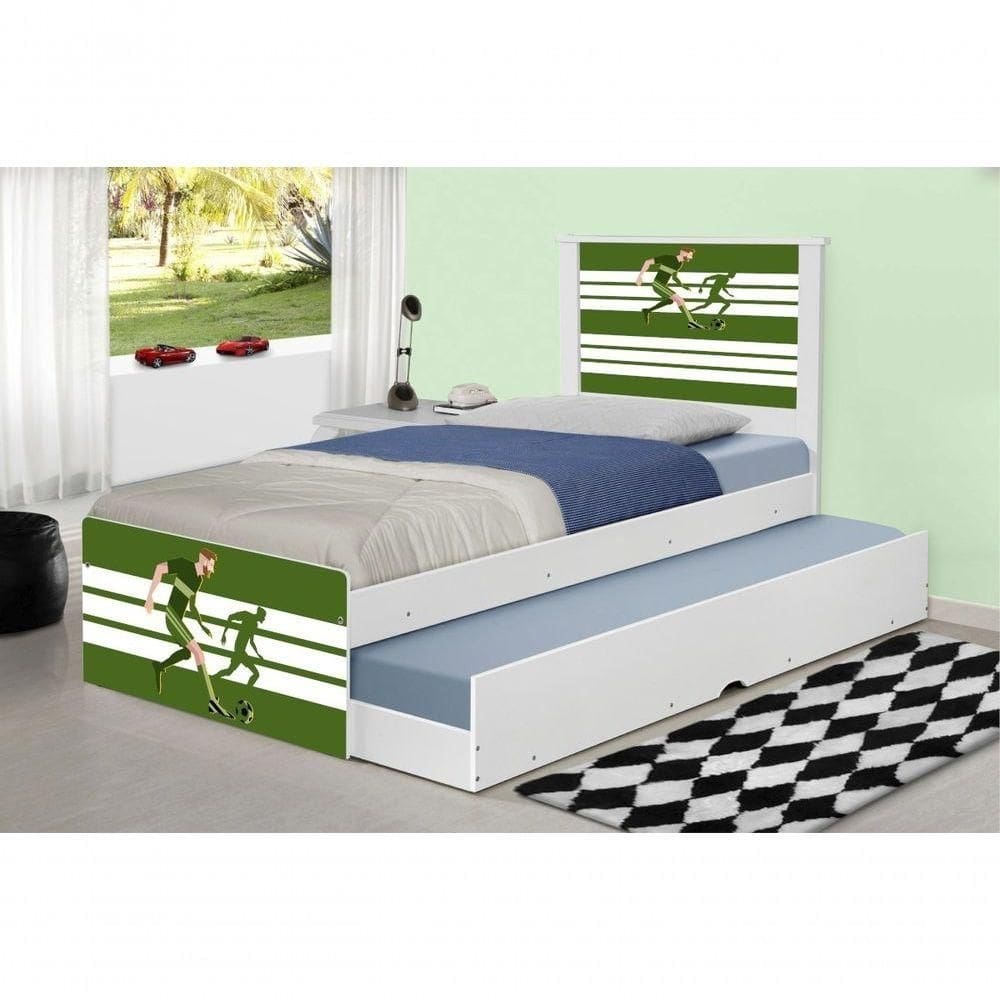 Bicama Futebol Jogador Com Colchões