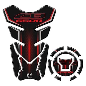 Kit Adesivo Protetor Tanque E Bocal Honda Cb 650R + 2018 Vermelho Vermelho