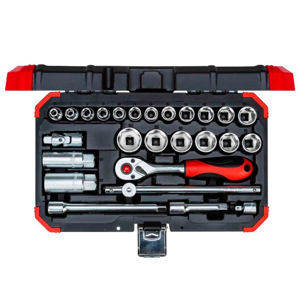 Jogo de soquetes sextavado 3/8 gedore red 26 peças r59003026