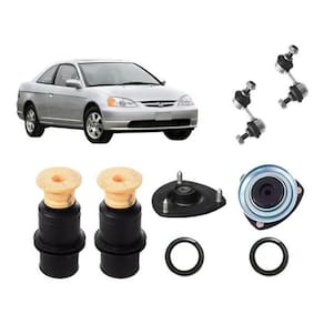 Kit coxim batente bieleta dianteira civic 2003 2004 2005 06