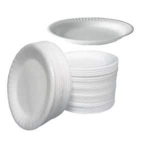 Prato de isopor térmico 15cm raso ultra c/300  3 unds