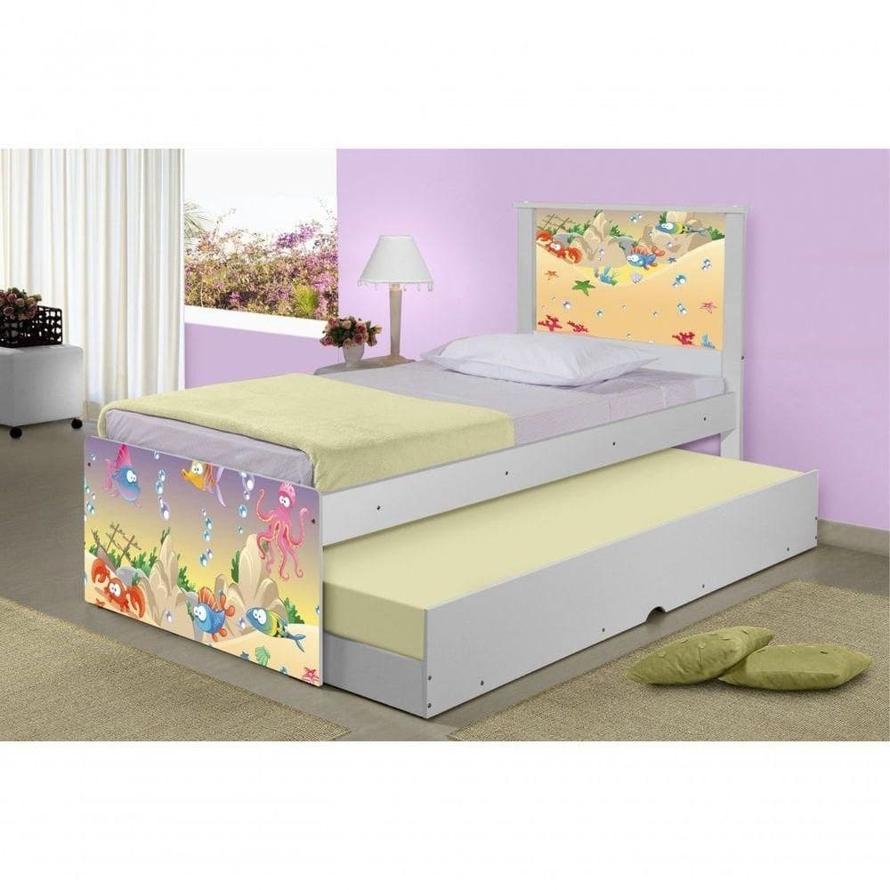 Bicama Fundo Do Mar Feliz Com Colchões