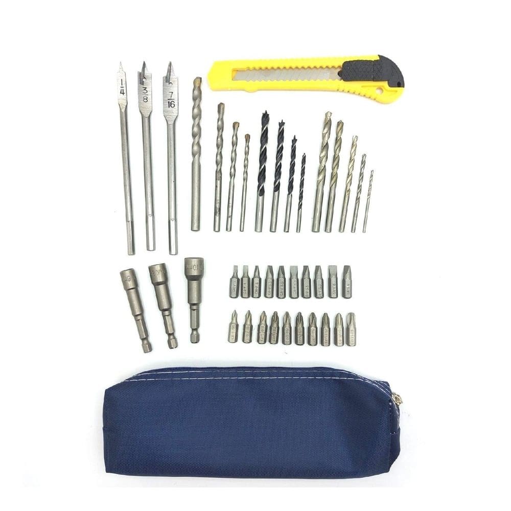 Kit acessorios furadeira parafusadeira bits brocas 41 peças
