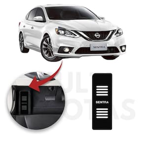 Descanso de pé nissan sentra 2017 a 2020 aço escovado preto