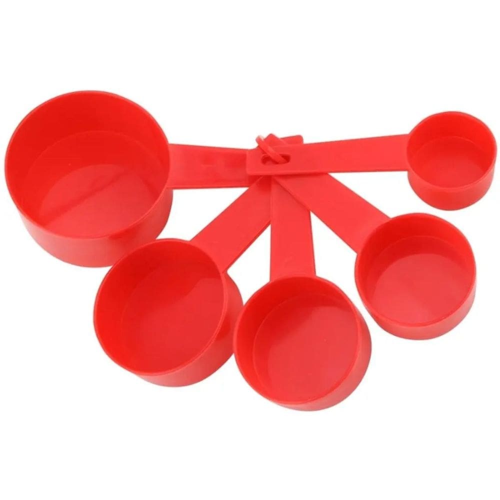 Conjunto 5 Colheres De Medida Preparo de Alimentos 30,60,80,125 e 250ml