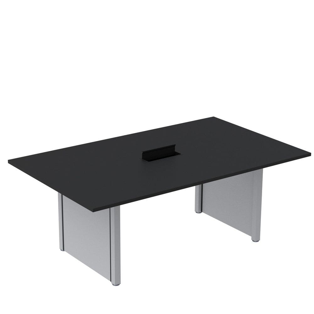 Mesa de Reunião 2000x1400 Mrcpb2014pp Preto/Cinza